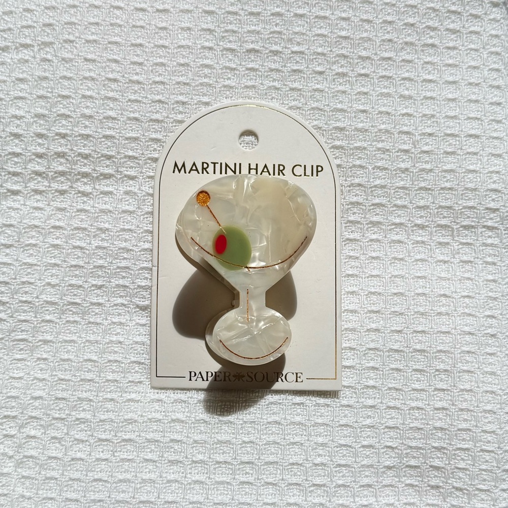 Martini Hair Clip
